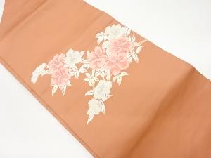 リサイクル　花模様織出し名古屋帯